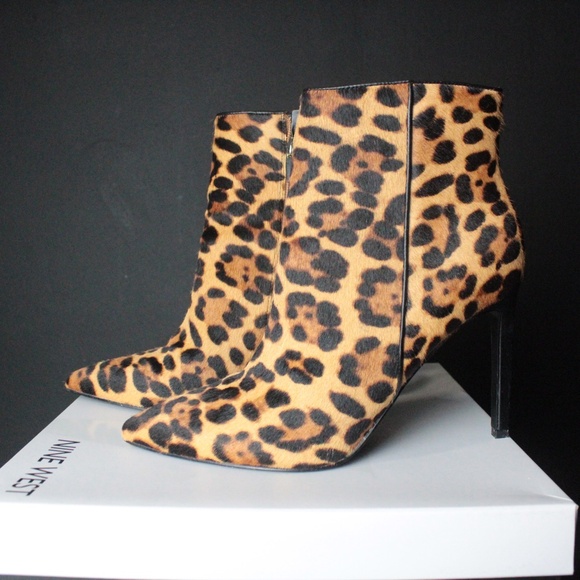 NINE WEST LEOPARD BOOTIES - Picture 7 of 8